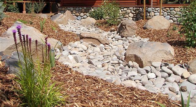 Dry-creek-across-low-maintenance-Tahoe-Donner-front-yard